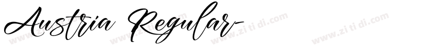 Austria Regular字体转换
